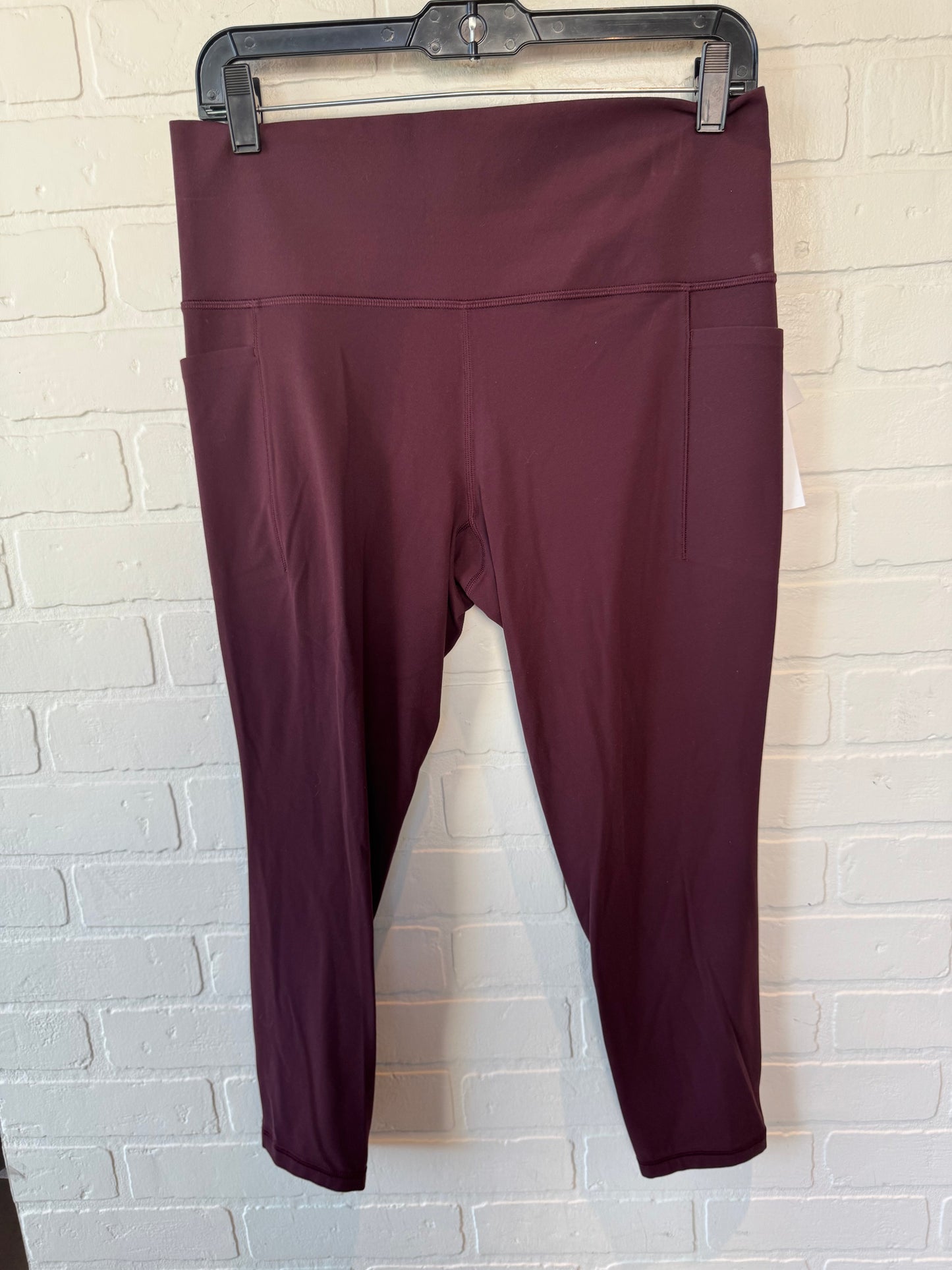 Athletic Leggings By Athleta In Purple, Size: 12