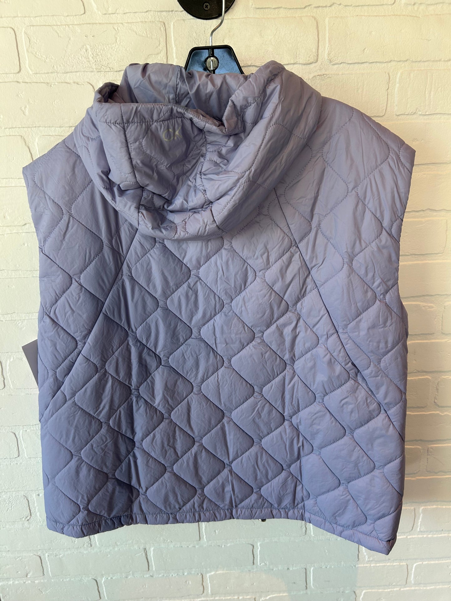 Vest Puffer & Quilted By Calvin Klein Performance In Purple, Size: L