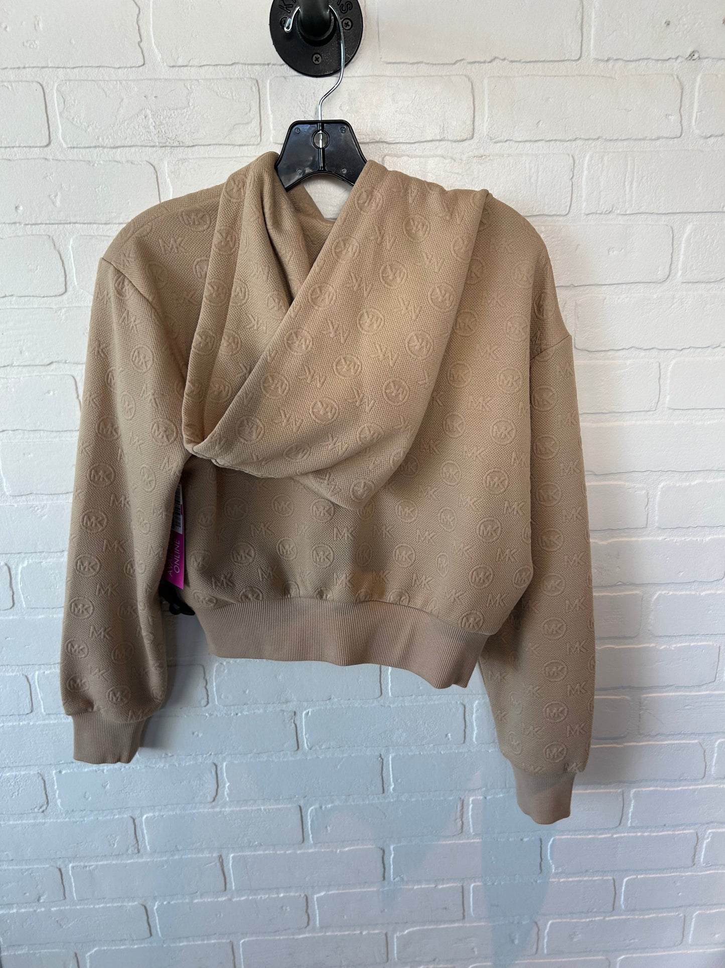 Sweatshirt Hoodie By Michael By Michael Kors In Tan, Size: S