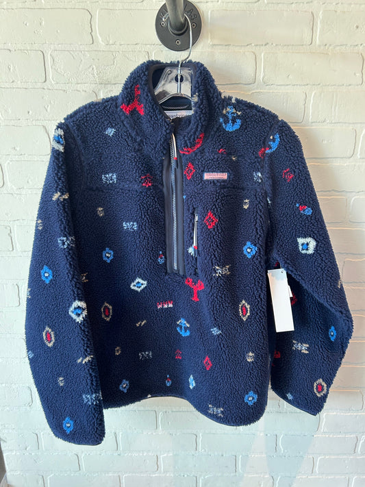 Jacket Fleece By Vineyard Vines In Navy, Size: M