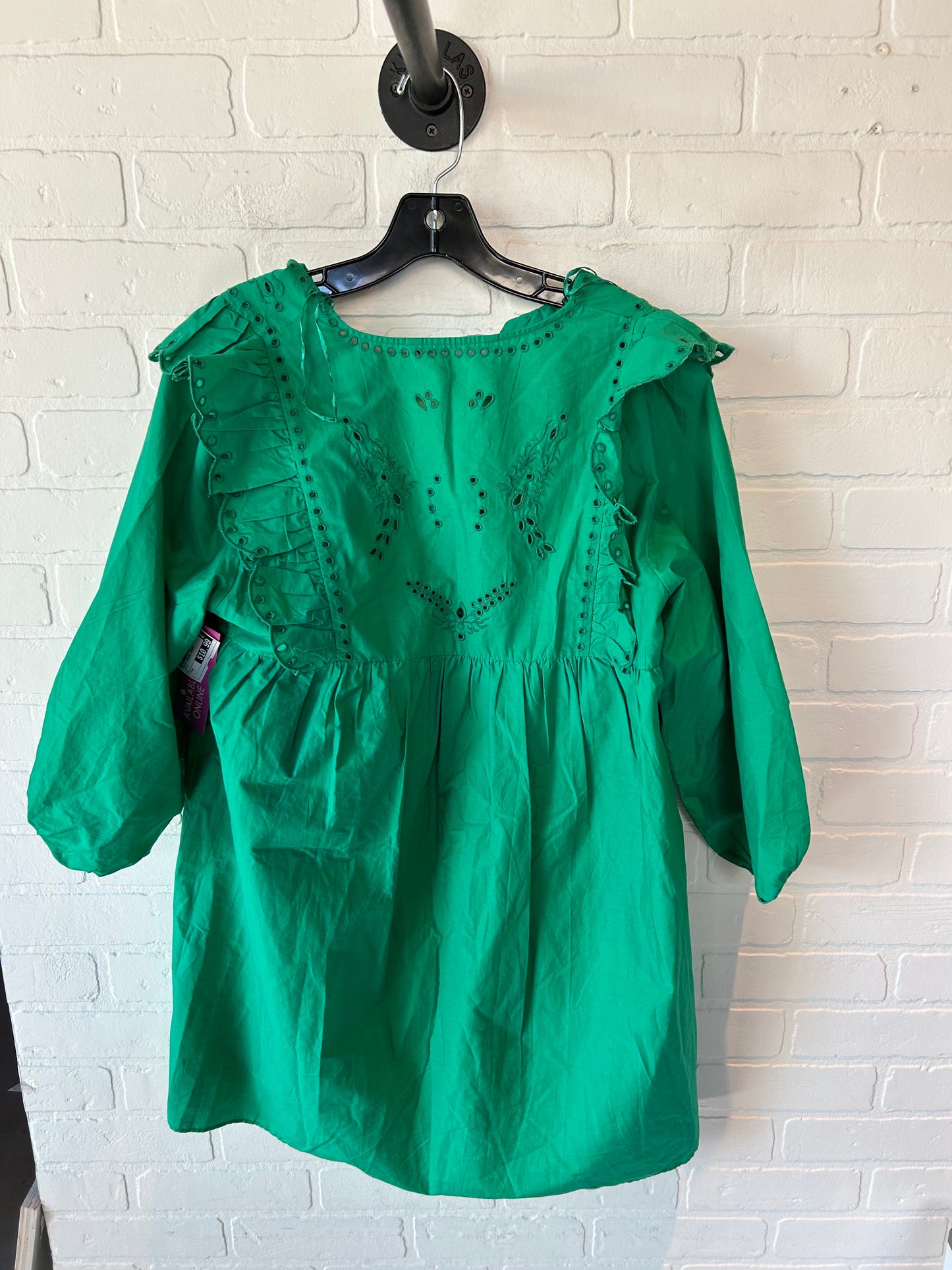 Dress Casual Short By Zara In Green, Size: M