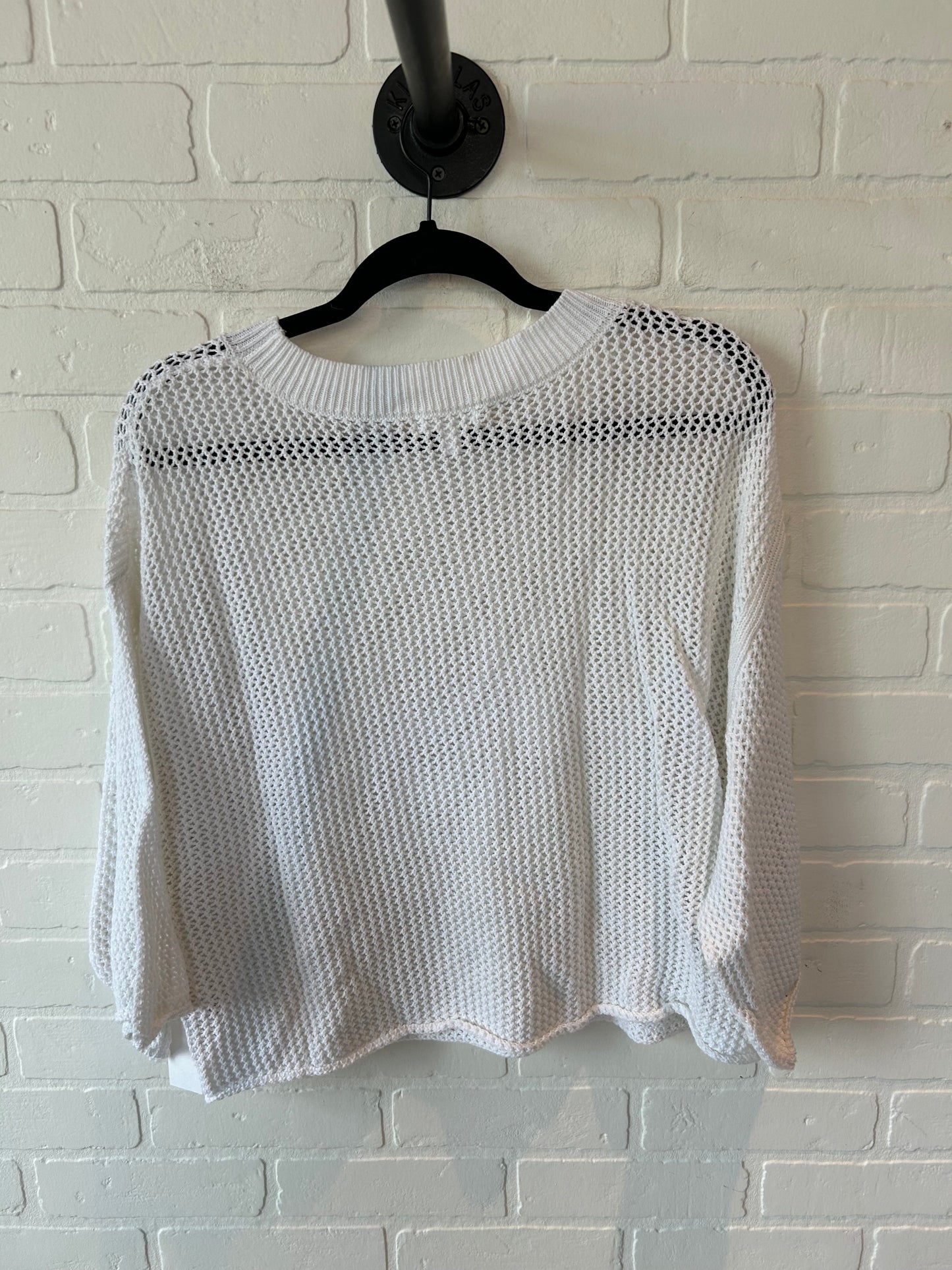 Top Short Sleeve By Abound In White, Size: L