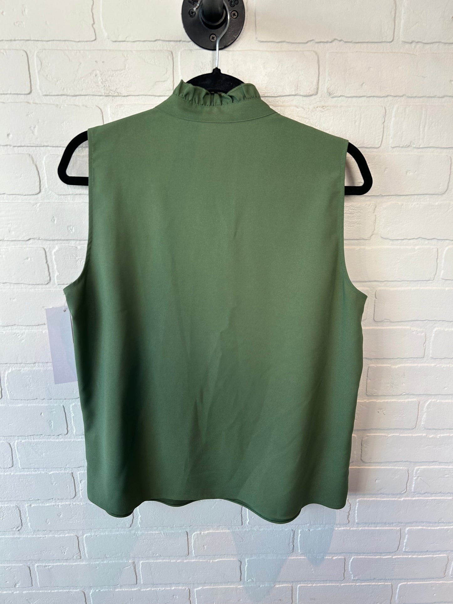 Top Sleeveless By J. Crew In Green, Size: L