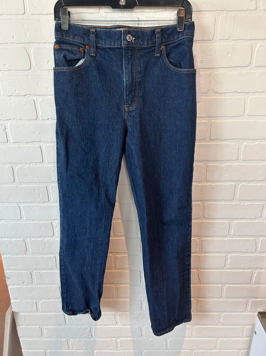 Jeans Straight By Abercrombie And Fitch In Blue Denim, Size: 6