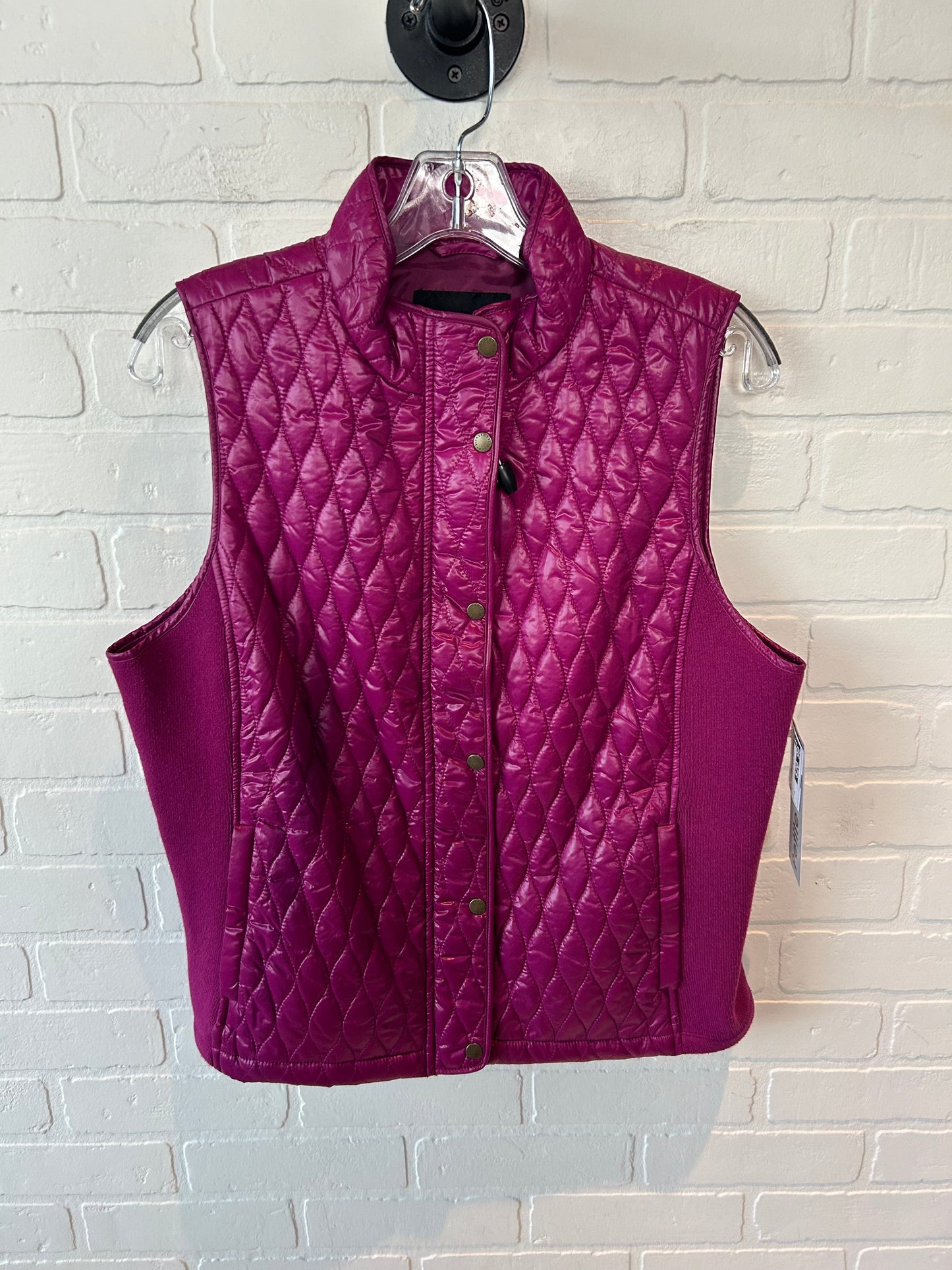 Vest Puffer & Quilted By Talbots In Pink, Size: M