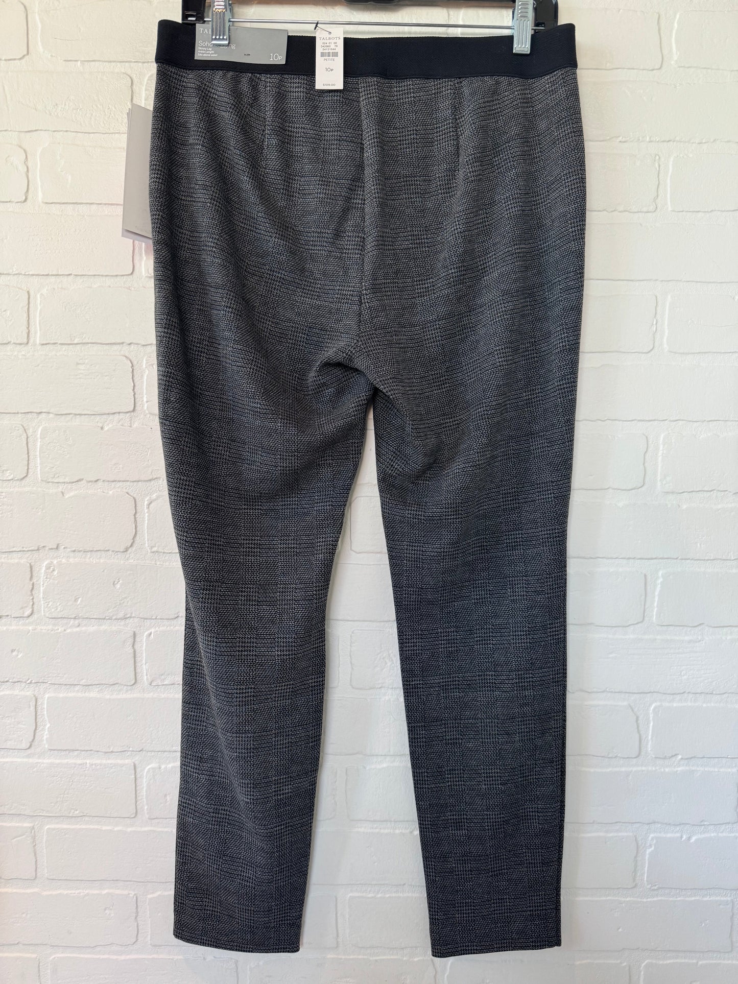 Pants Leggings By Talbots In Black & Grey, Size: 10