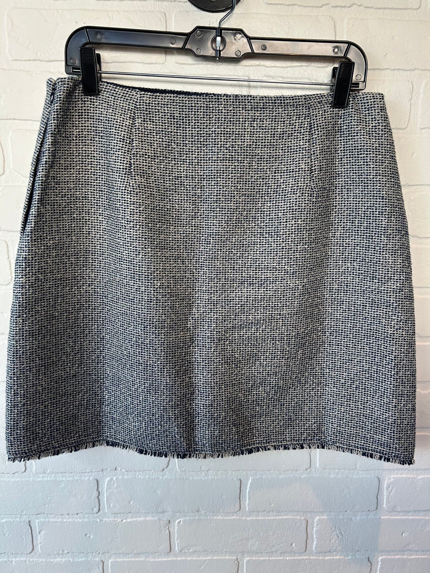 Skirt Mini & Short By Banana Republic In Blue & Cream, Size: 8