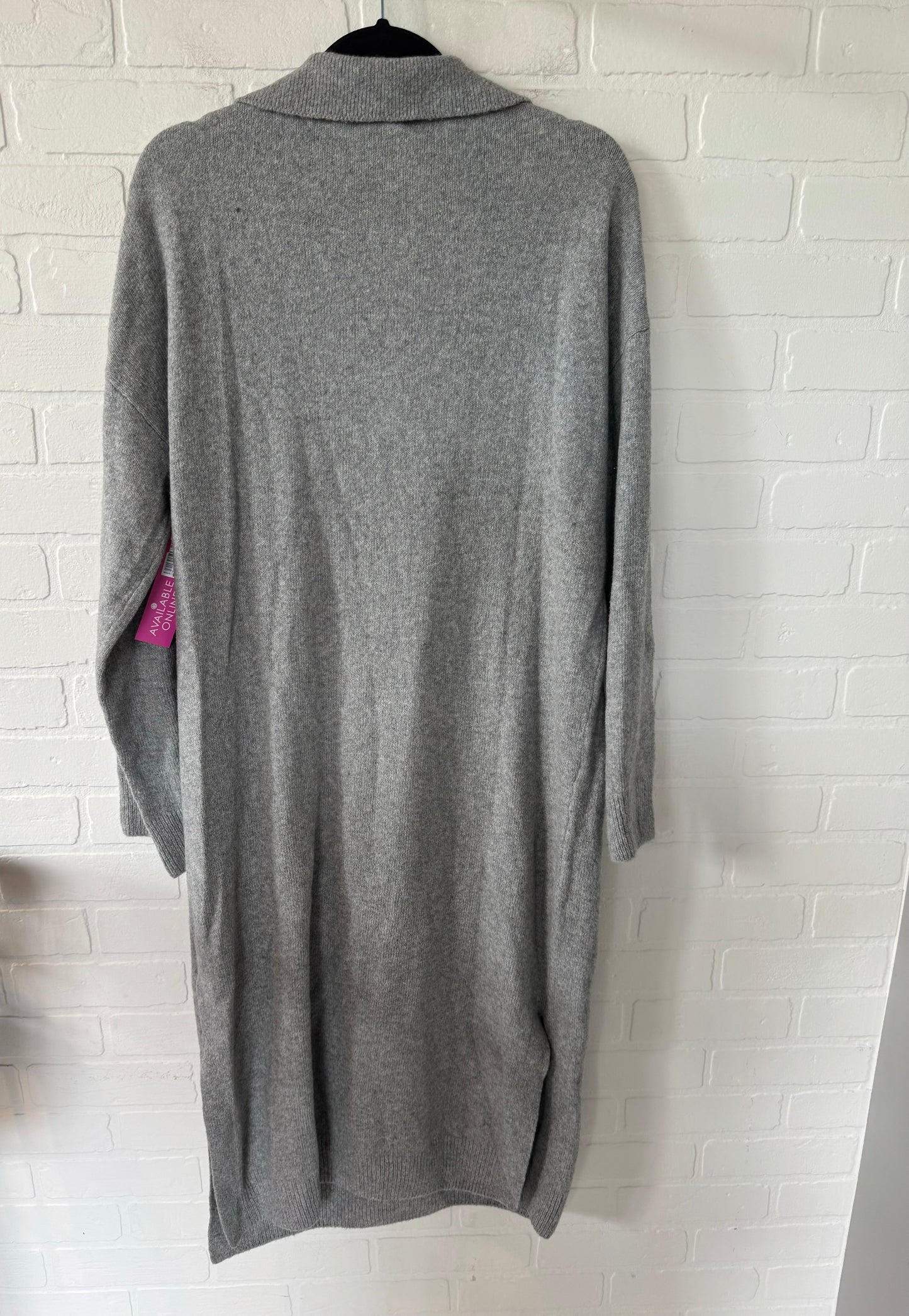 Dress Sweater By H&m In Grey, Size: M