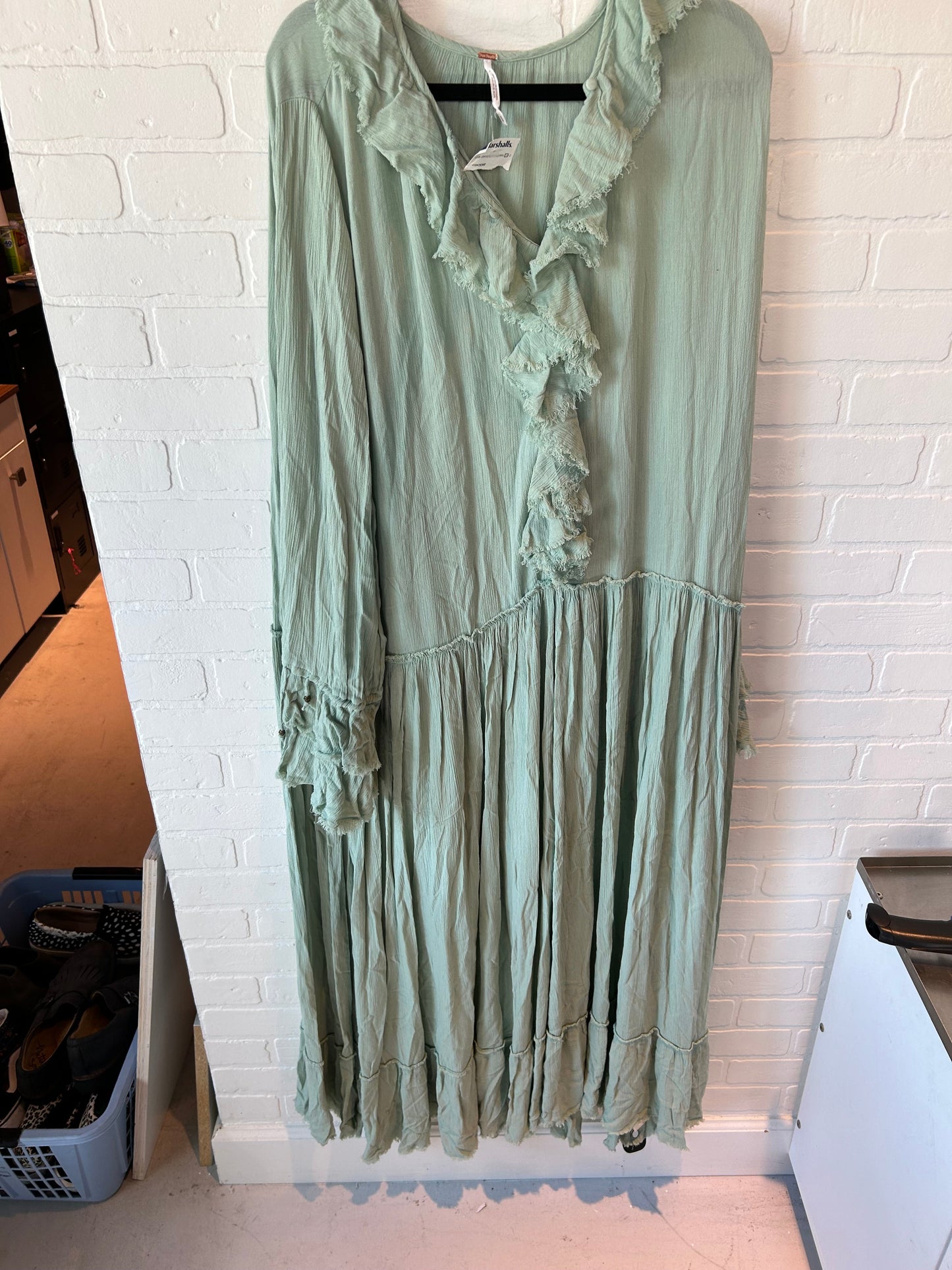 Dress Casual Maxi By Free People In Green, Size: M