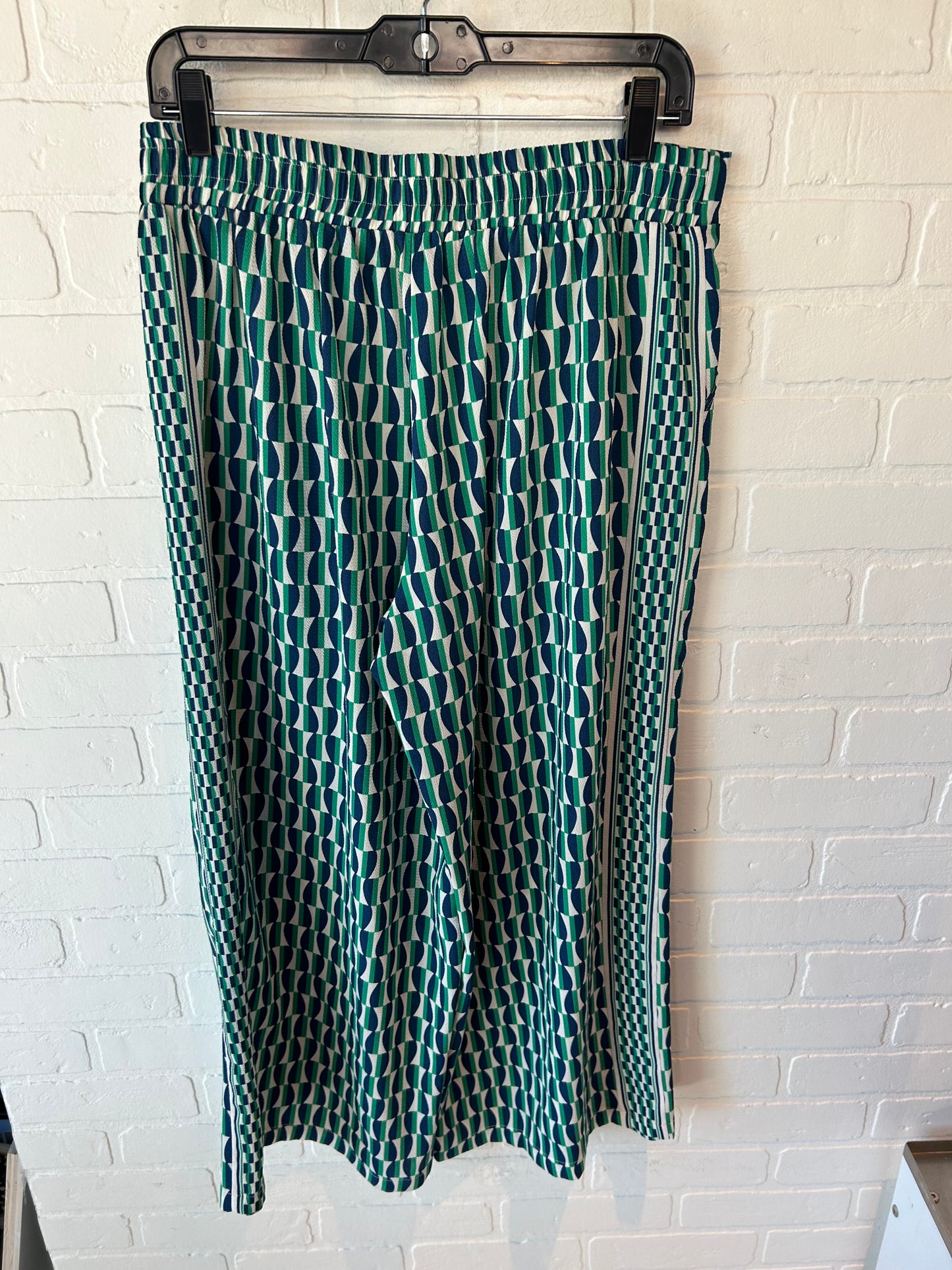 Pants Wide Leg By Max Studio In Blue & Green, Size: 12