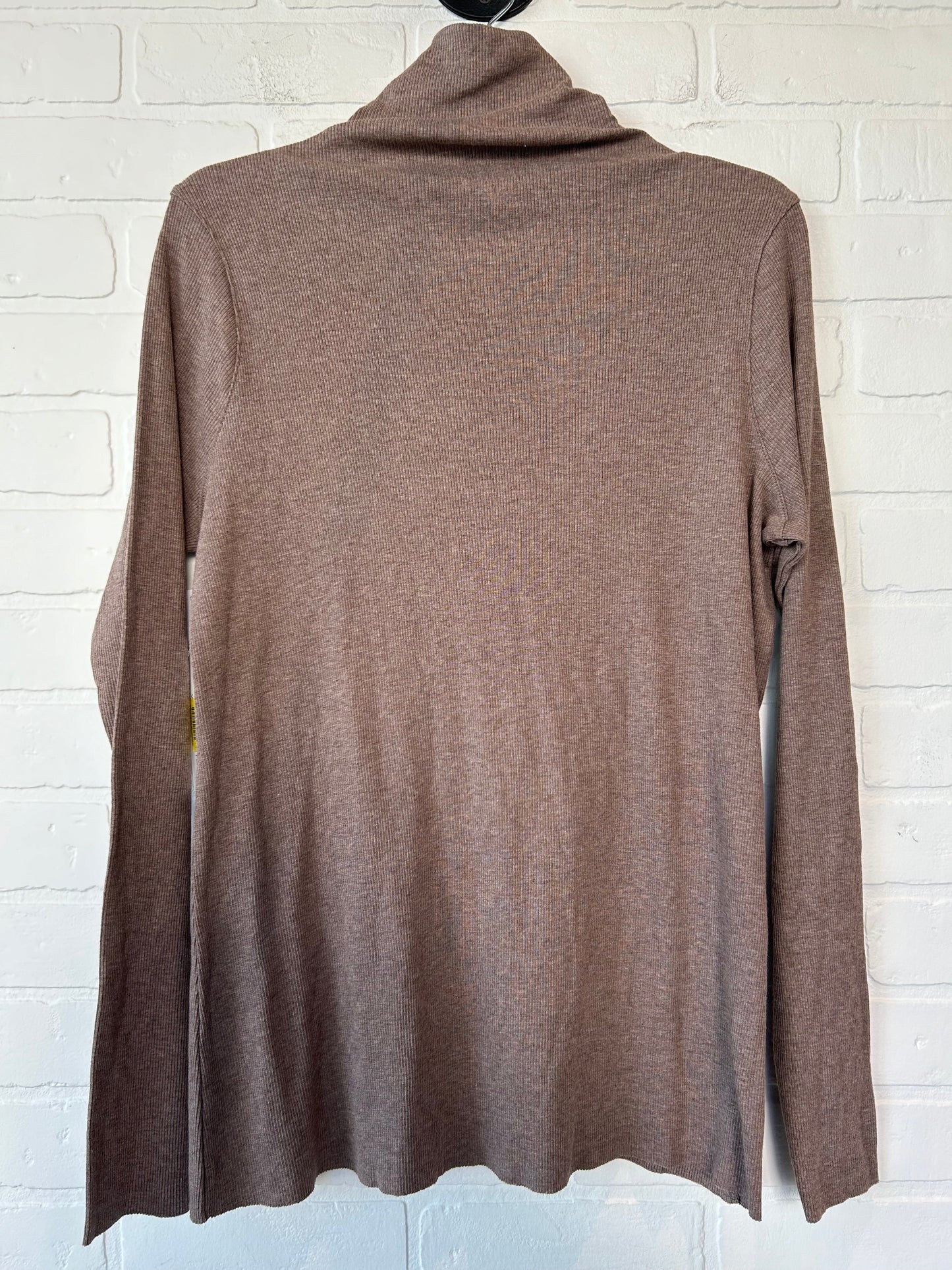 Top Long Sleeve By West Bound In Brown, Size: L