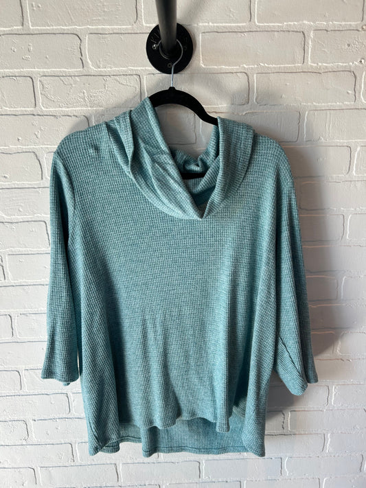 Top 3/4 Sleeve By J. Jill In Blue, Size: 2x