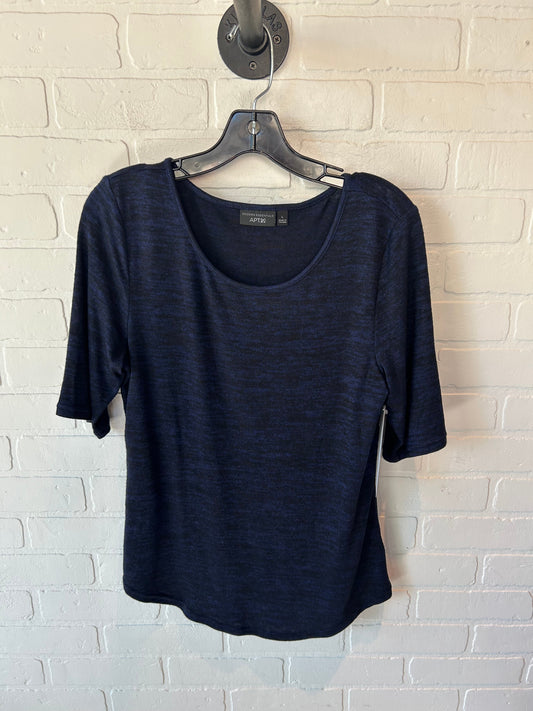 Top 3/4 Sleeve By Apt 9 In Blue, Size: L