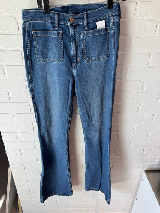 Jeans Flared By Gap In Blue Denim, Size: 10