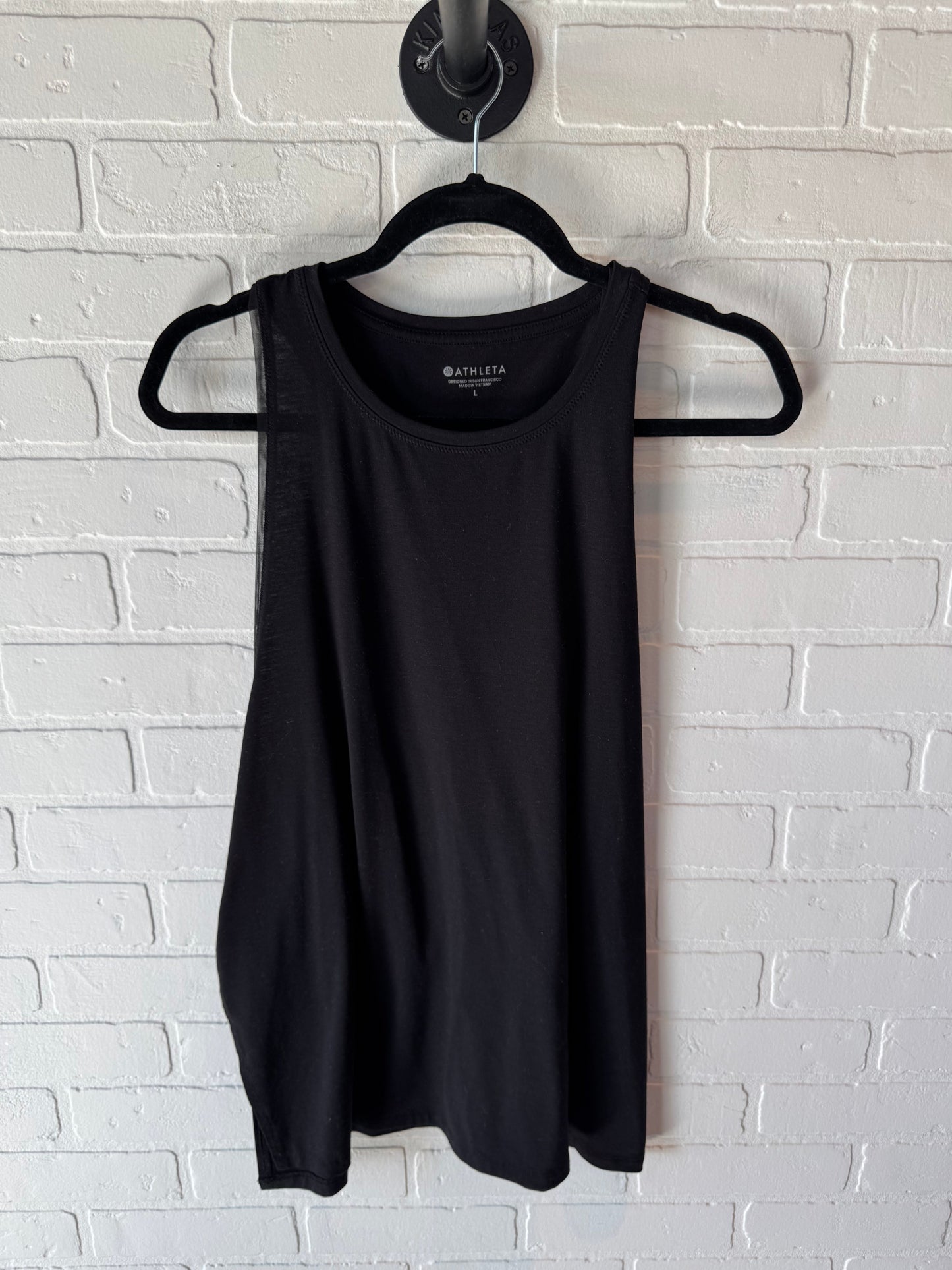 Athletic Tank Top By Athleta In Black, Size: L