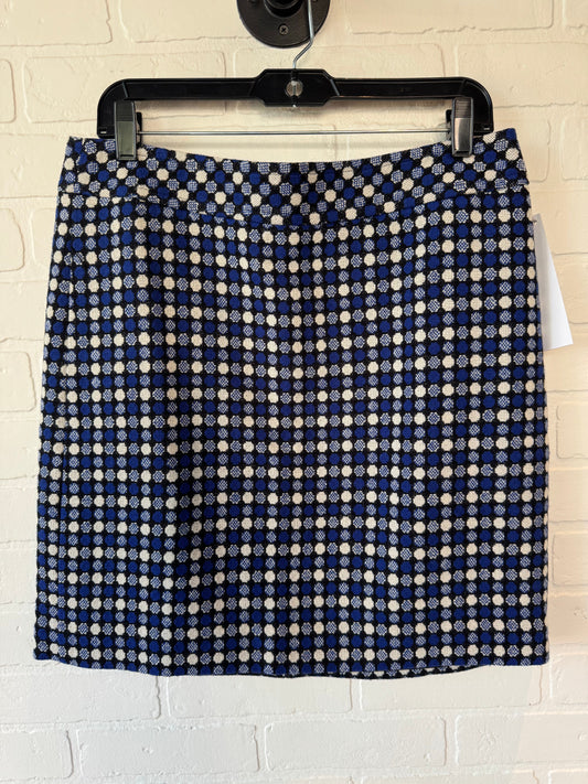 Skirt Mini & Short By Talbots In Blue & White, Size: 10