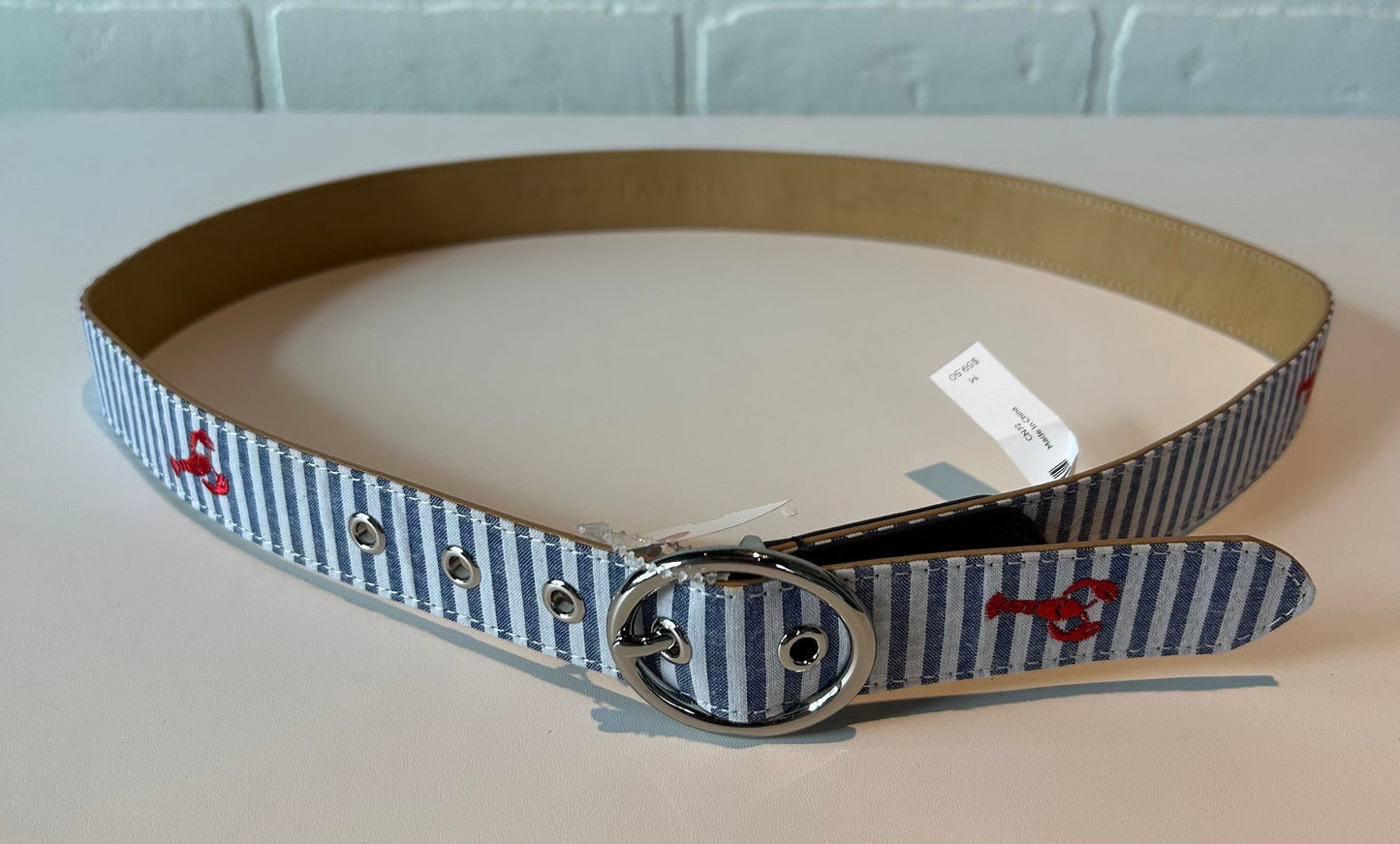 Belt By Talbots,Blue & White  Size: Medium