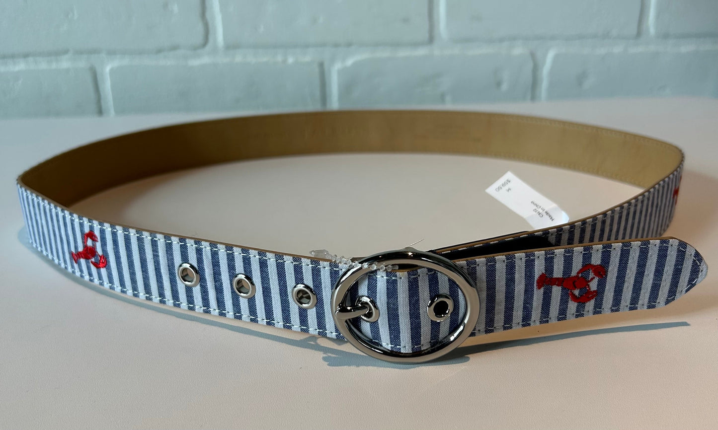 Belt By Talbots,Blue & White  Size: Medium