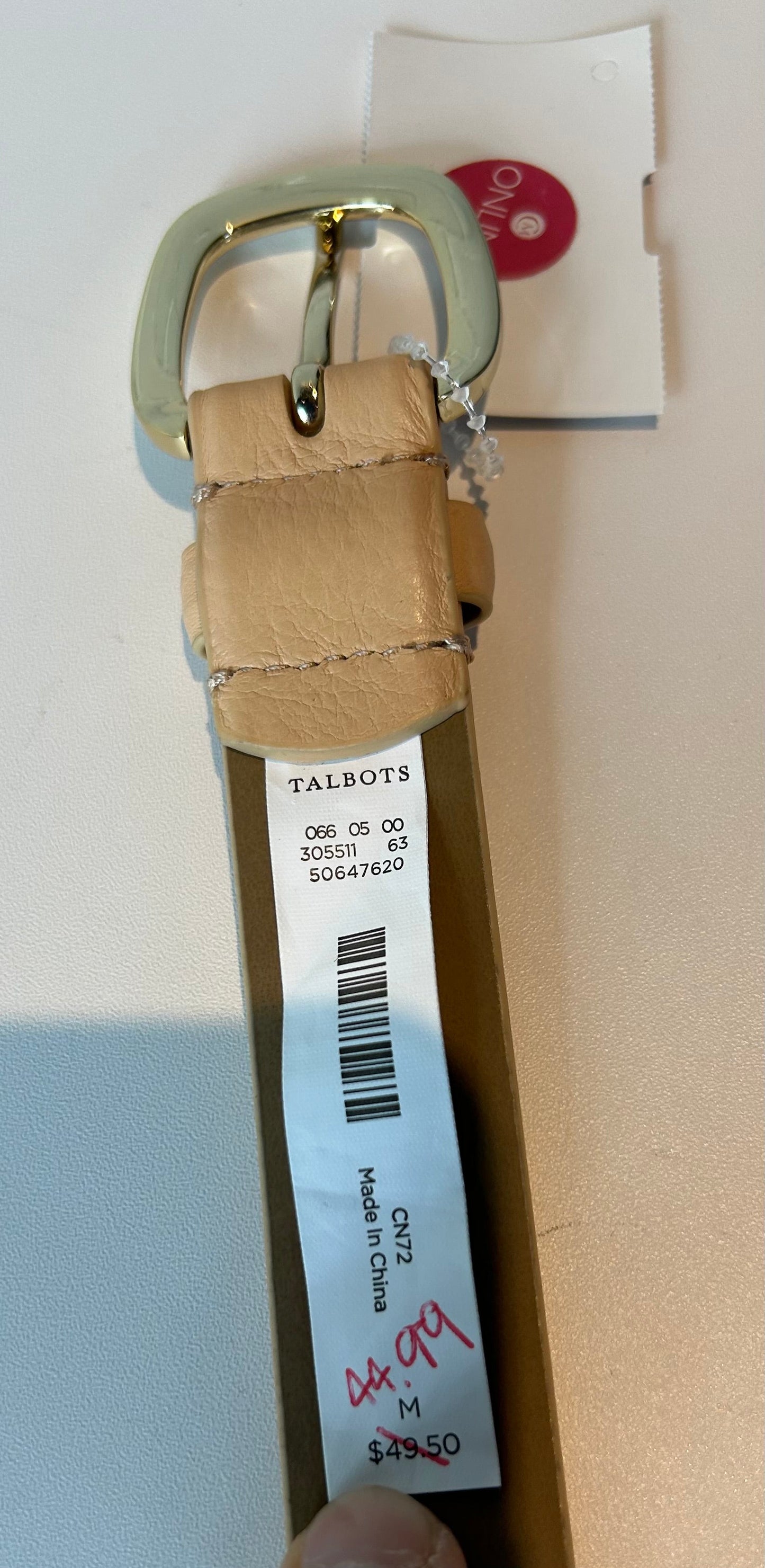 Belt By Talbots,Tan Size: Medium