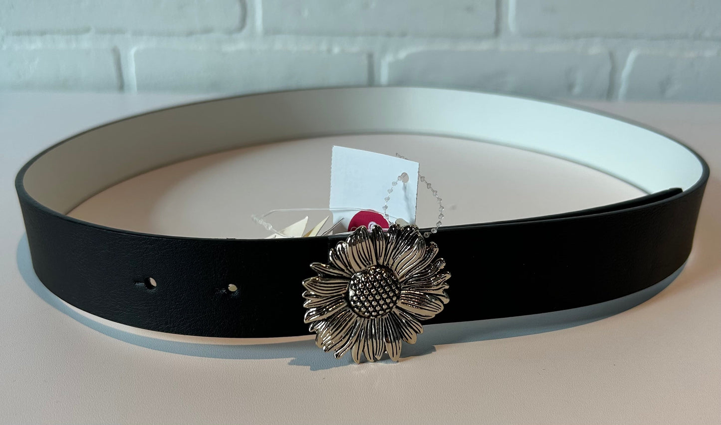 Belt By Talbots, Black Sunflower Size: Medium