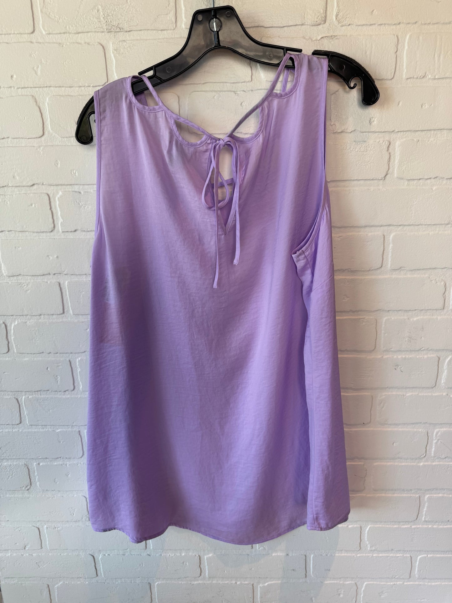 Top Sleeveless By Cabi In Purple, Size: Xl