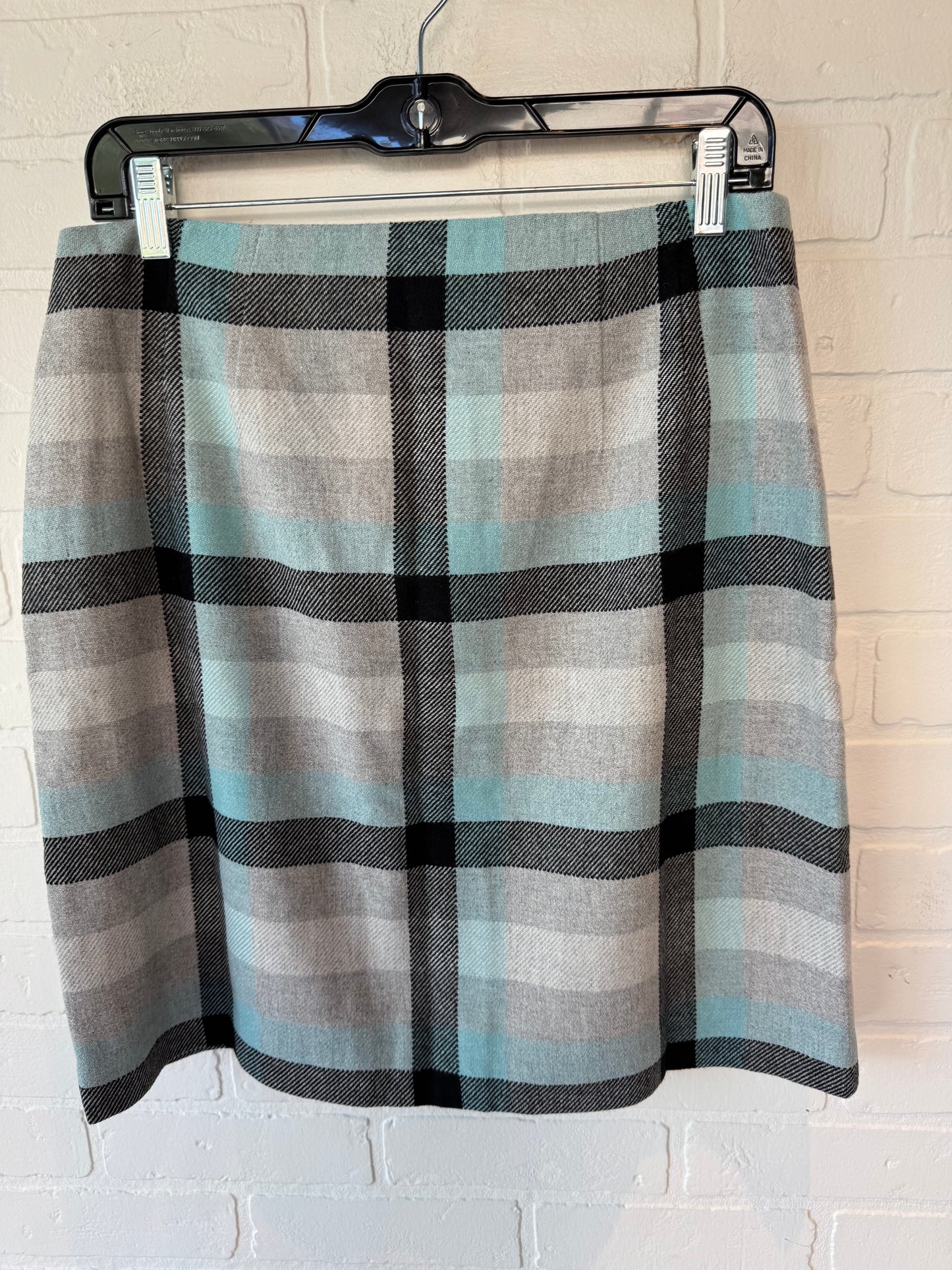 SKIRT MINI & SHORT TALBOTS in BLUE & GREY, Size: 10P