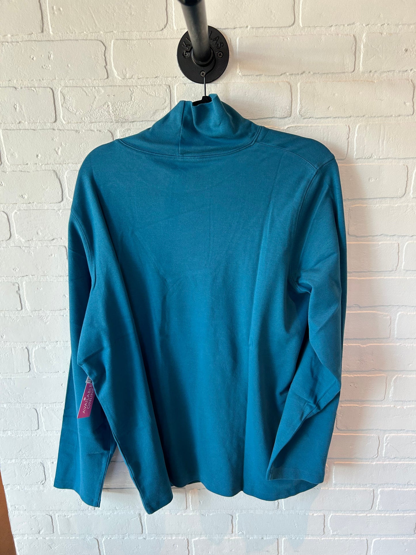 Top Long Sleeve Basic By Lands End In Blue, Size: 2x