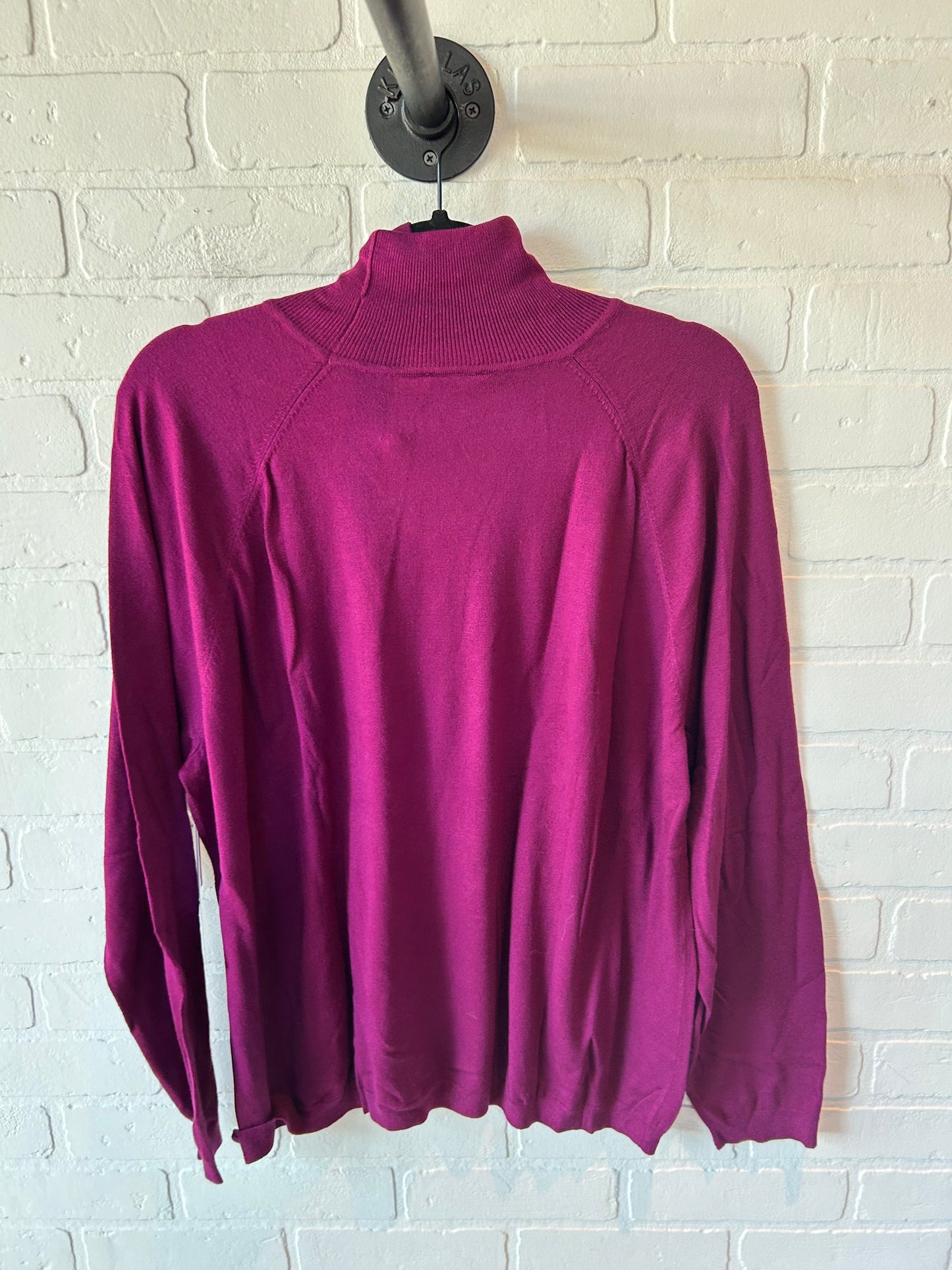 Sweater By Talbots In Purple, Size: 3x