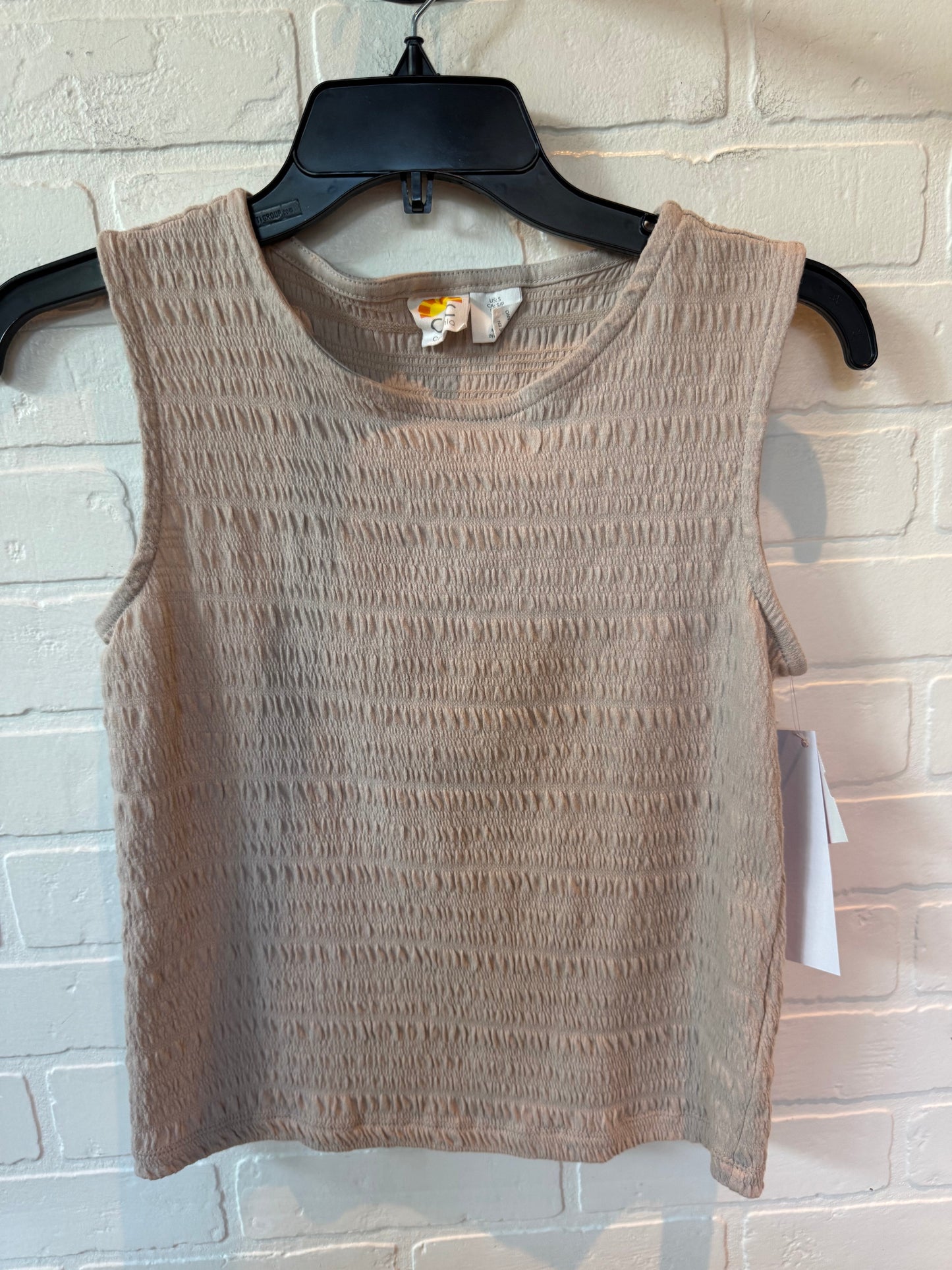 Tank Top By C And C In Tan, Size: S