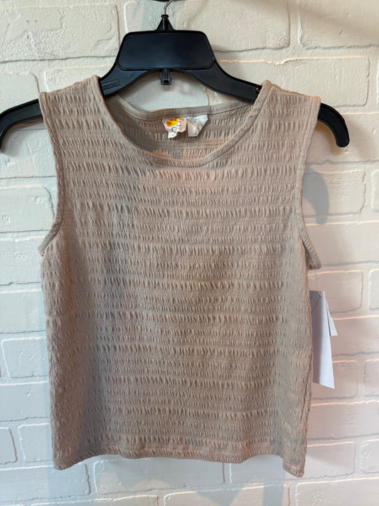 Tank Top By C And C In Tan, Size: S