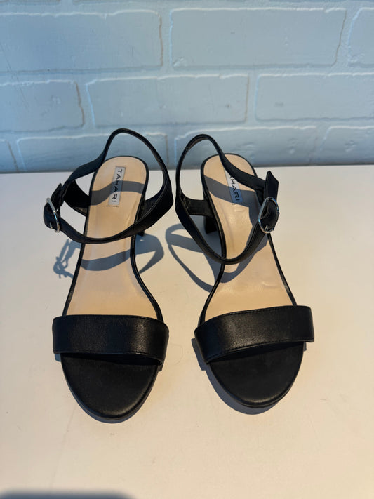 Sandals Heels Block By Tahari By Arthur Levine In Black, Size: 6