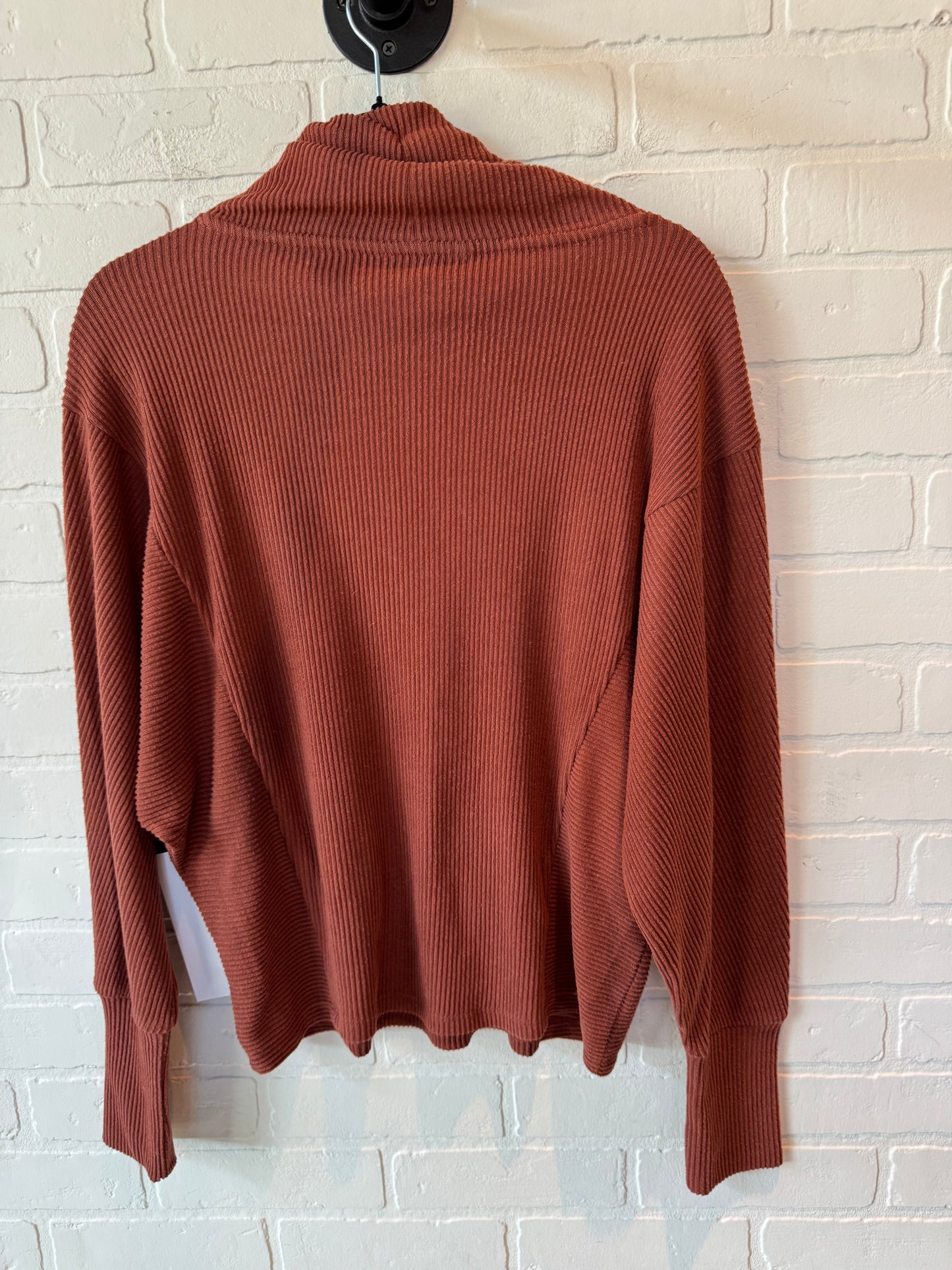 Top Long Sleeve By Simply Vera In Brown, Size: S