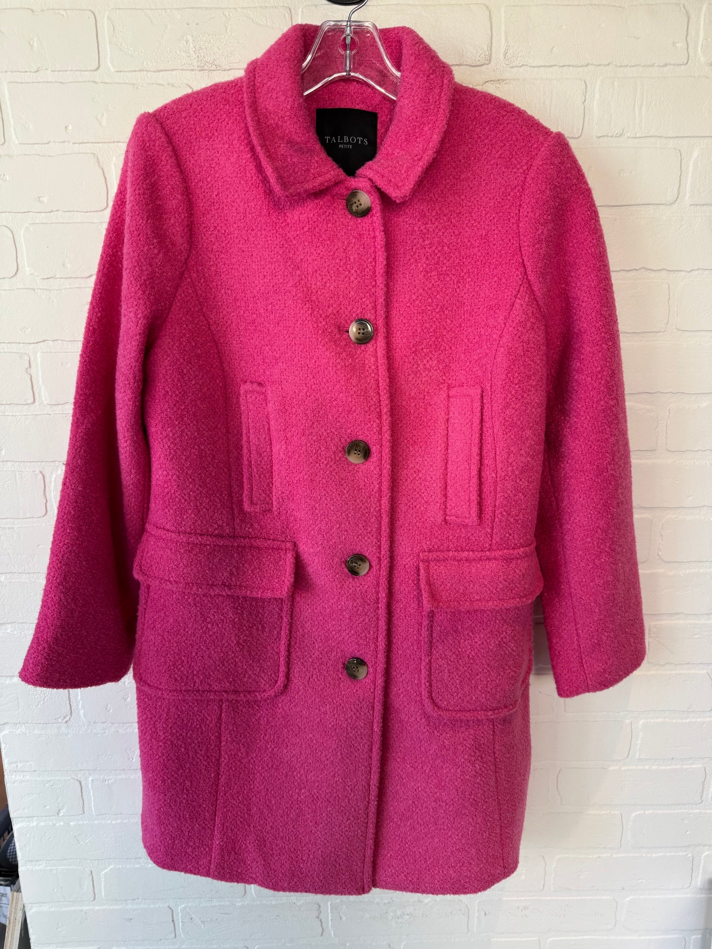 Coat Peacoat By Talbots In Pink, Size: Mp