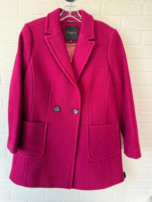 Coat Peacoat By Talbots In Pink, Size: Mp