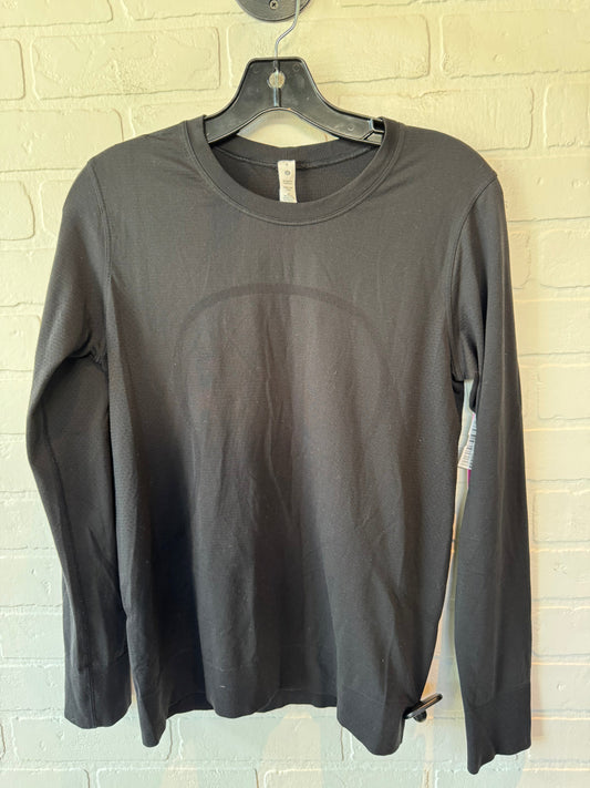 Athletic Top Long Sleeve Crewneck By Lululemon In Black, Size: S