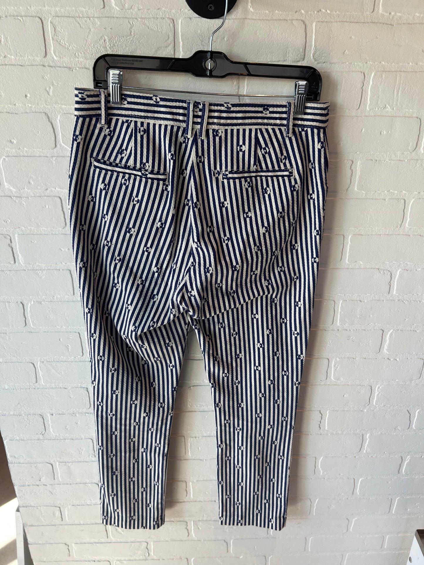 Pants Cargo & Utility By Anthropologie In Blue & Cream, Size: 8