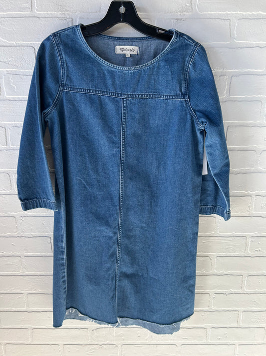 Dress Casual Short By Madewell In Blue Denim, Size: S