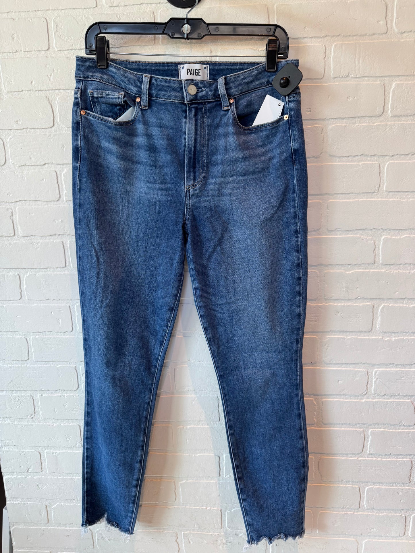 Jeans Skinny By Paige In Blue Denim, Size: 10