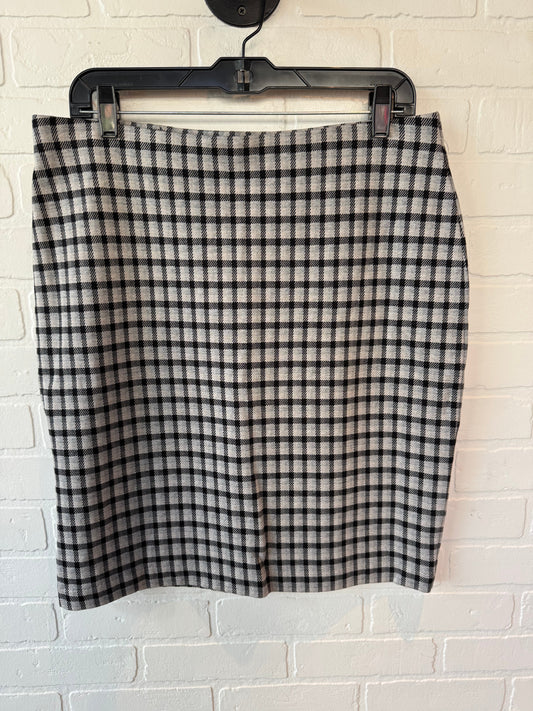 Skirt Mini & Short By J. Jill In Black & Grey, Size: 8