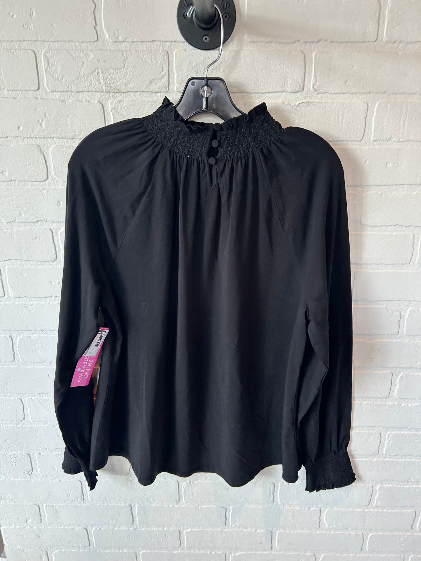 Top Long Sleeve By Chicos In Black, Size: L