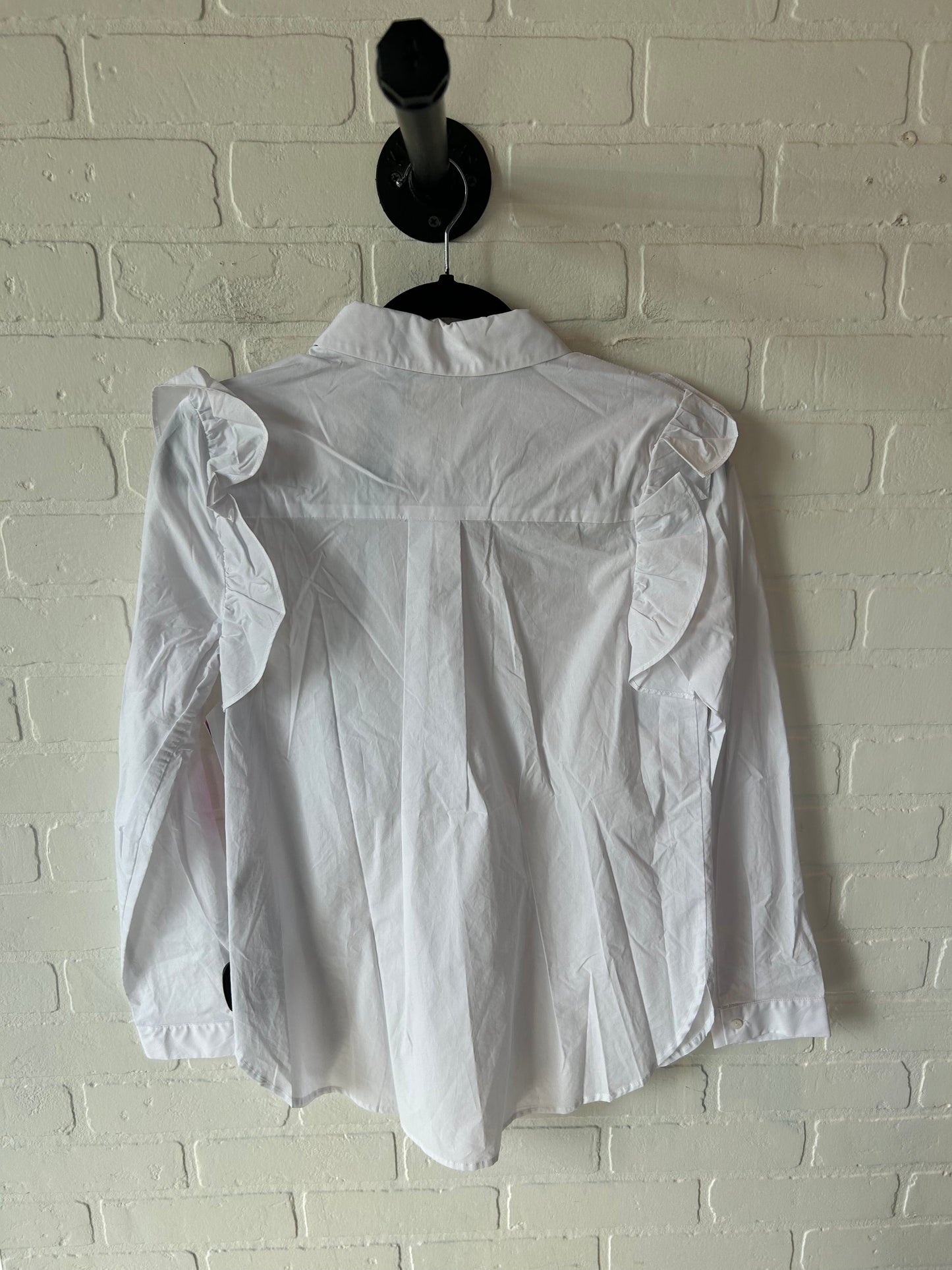 Blouse Long Sleeve By English Factory In White, Size: Xs