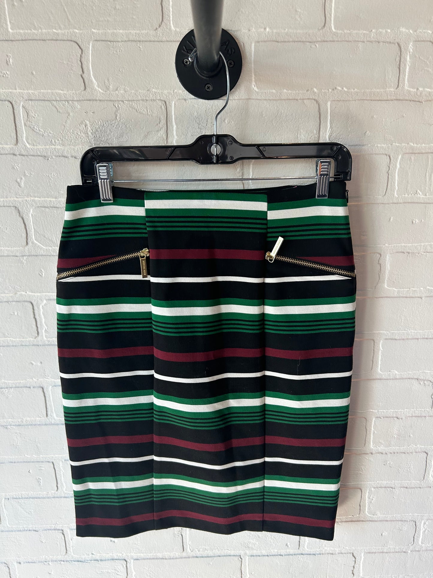 Skirt Mini & Short By Michael By Michael Kors In Black & Green, Size: 6