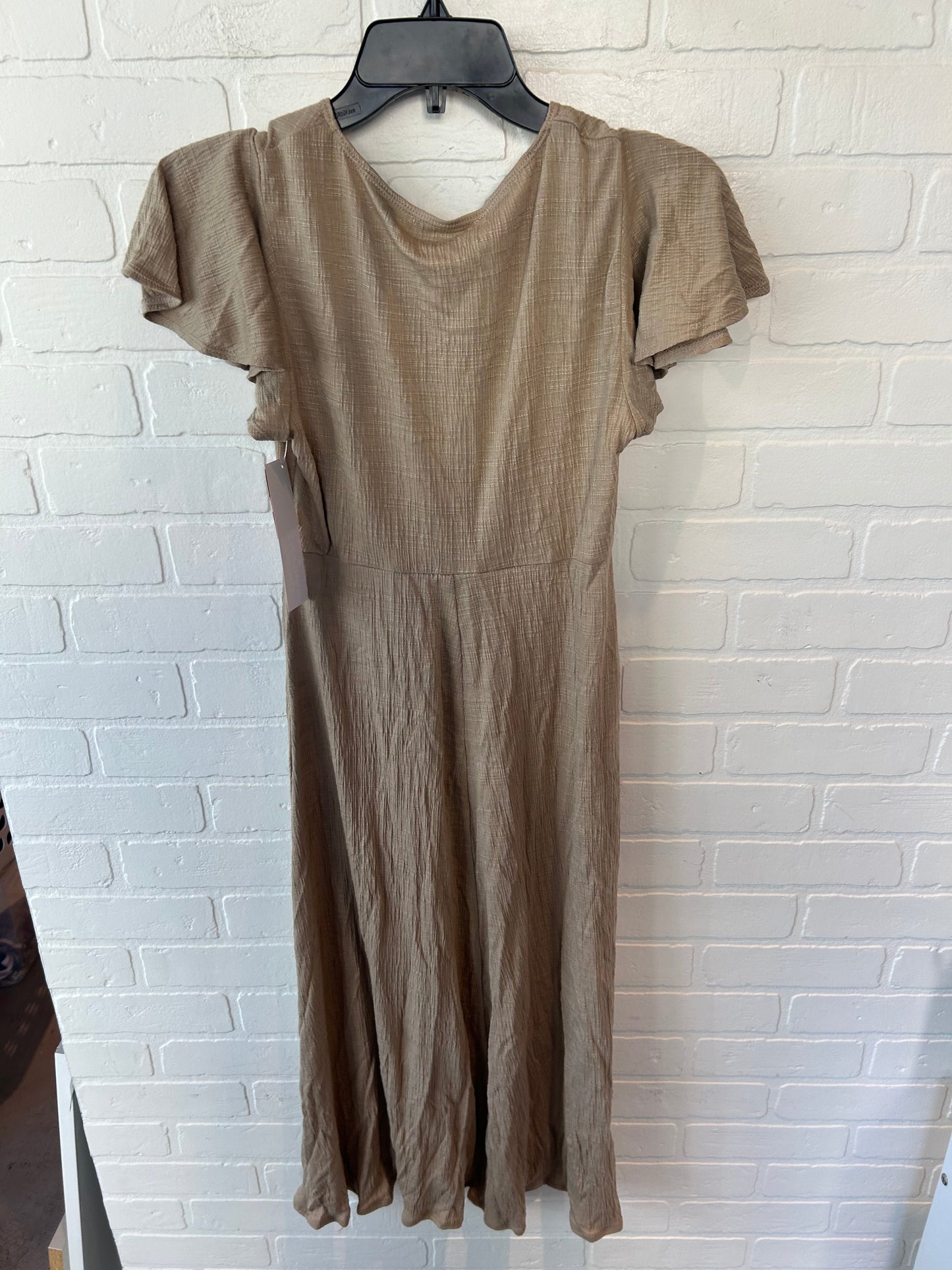 Dress Casual Midi By Max Studio In Tan, Size: S