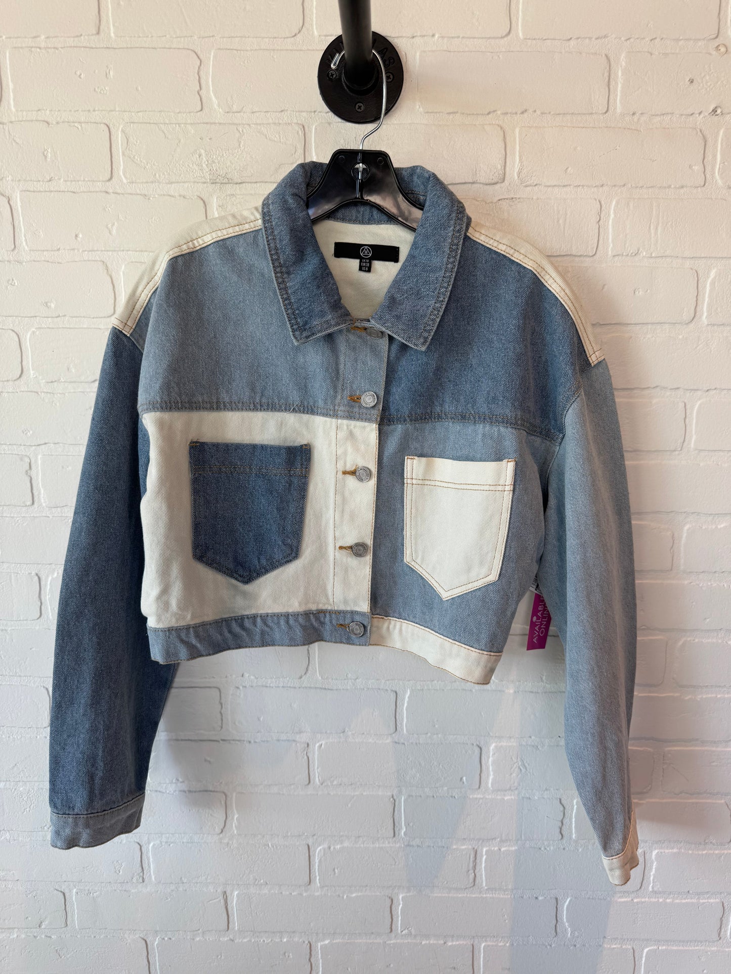 Jacket Denim By Clothes Mentor In Blue Denim, Size: S