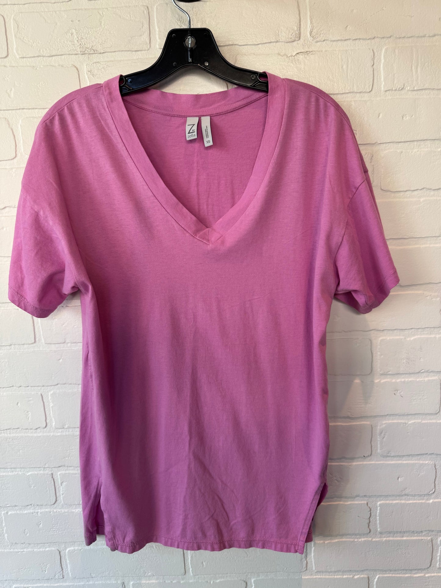 Athletic Top Short Sleeve By Zella In Pink, Size: Xs