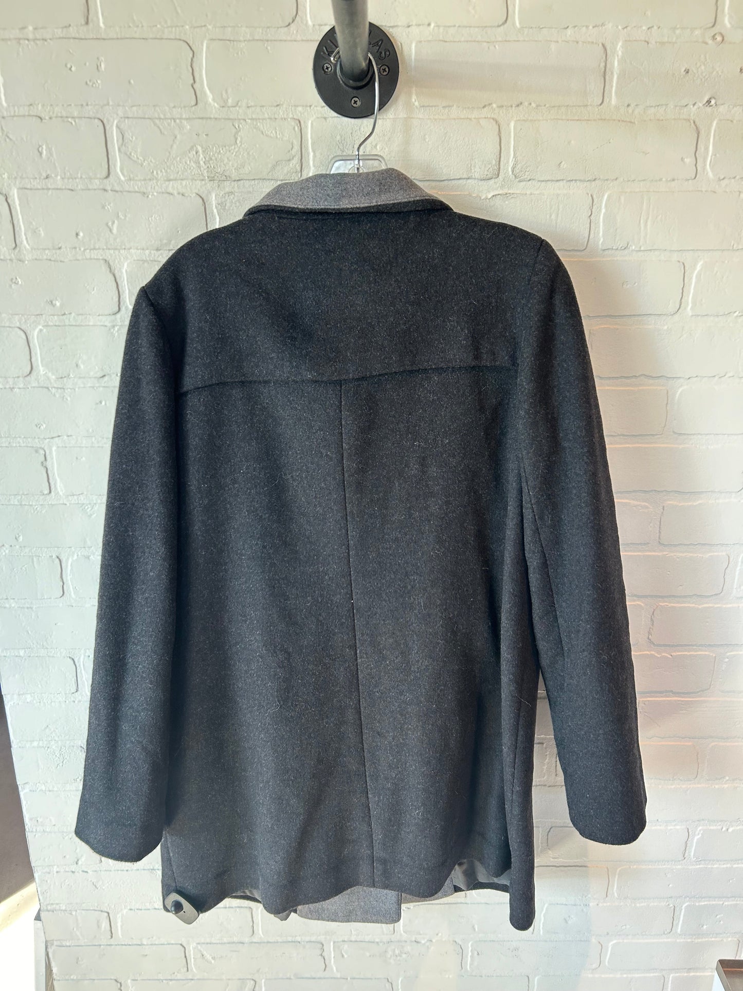 Coat Wool By Cmc In Black & Grey, Size: L