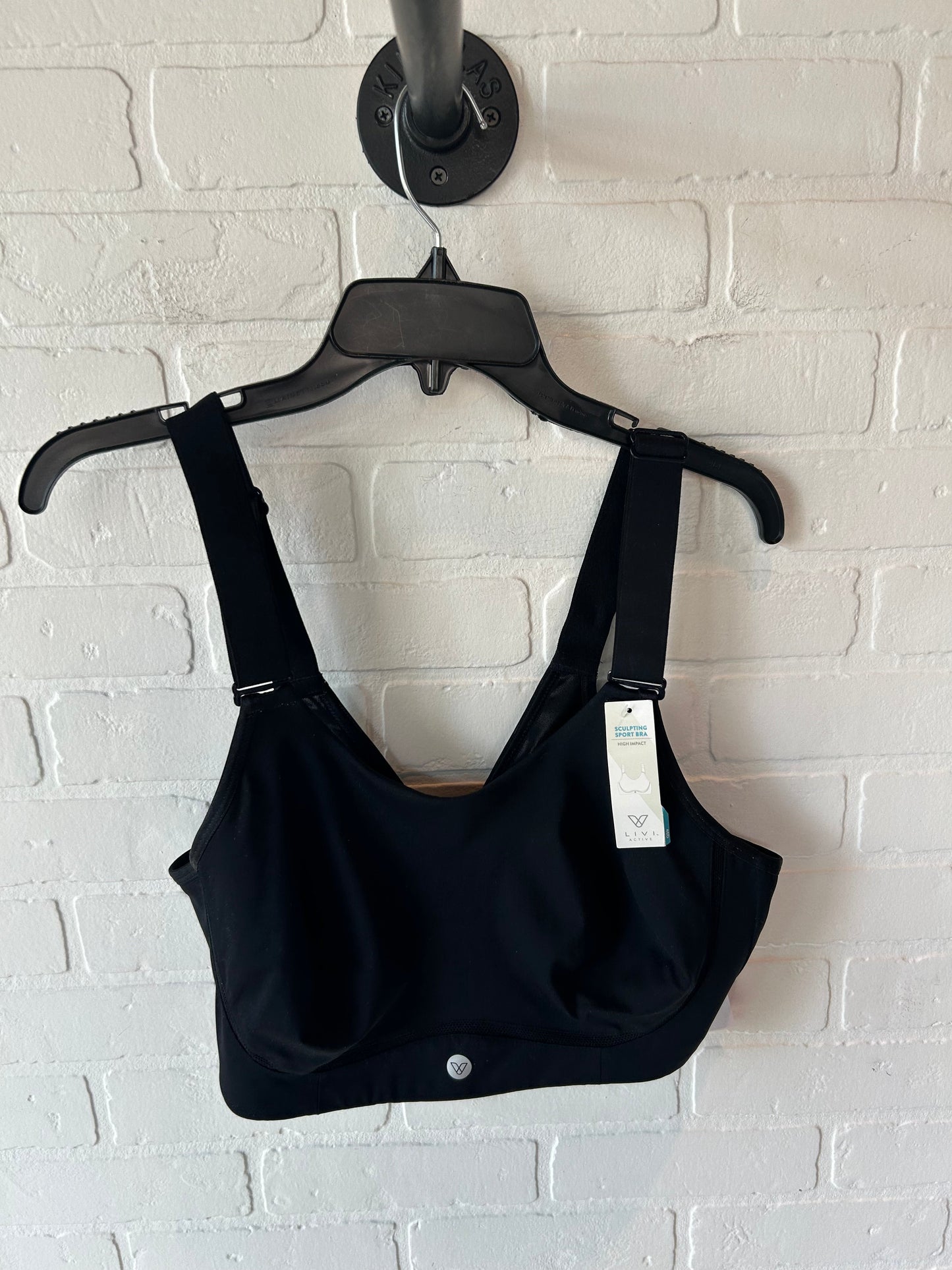 Athletic Bra By Livi Active In Black, Size: Xl