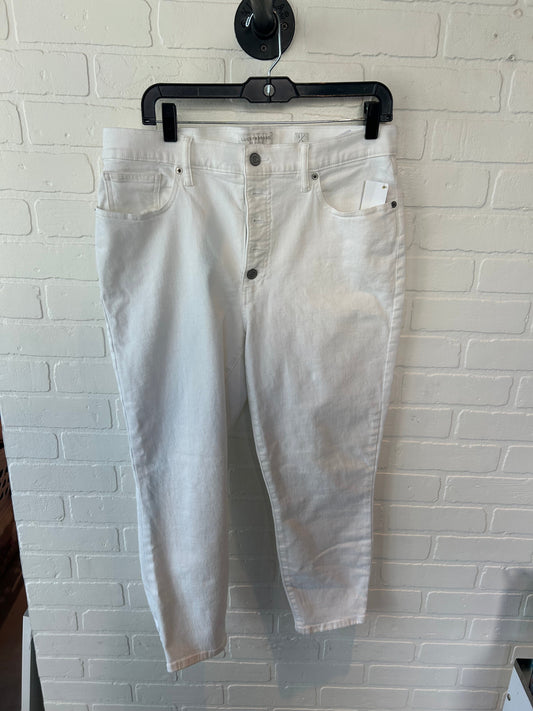 Jeans Cropped By Lucky Brand In White, Size: 12