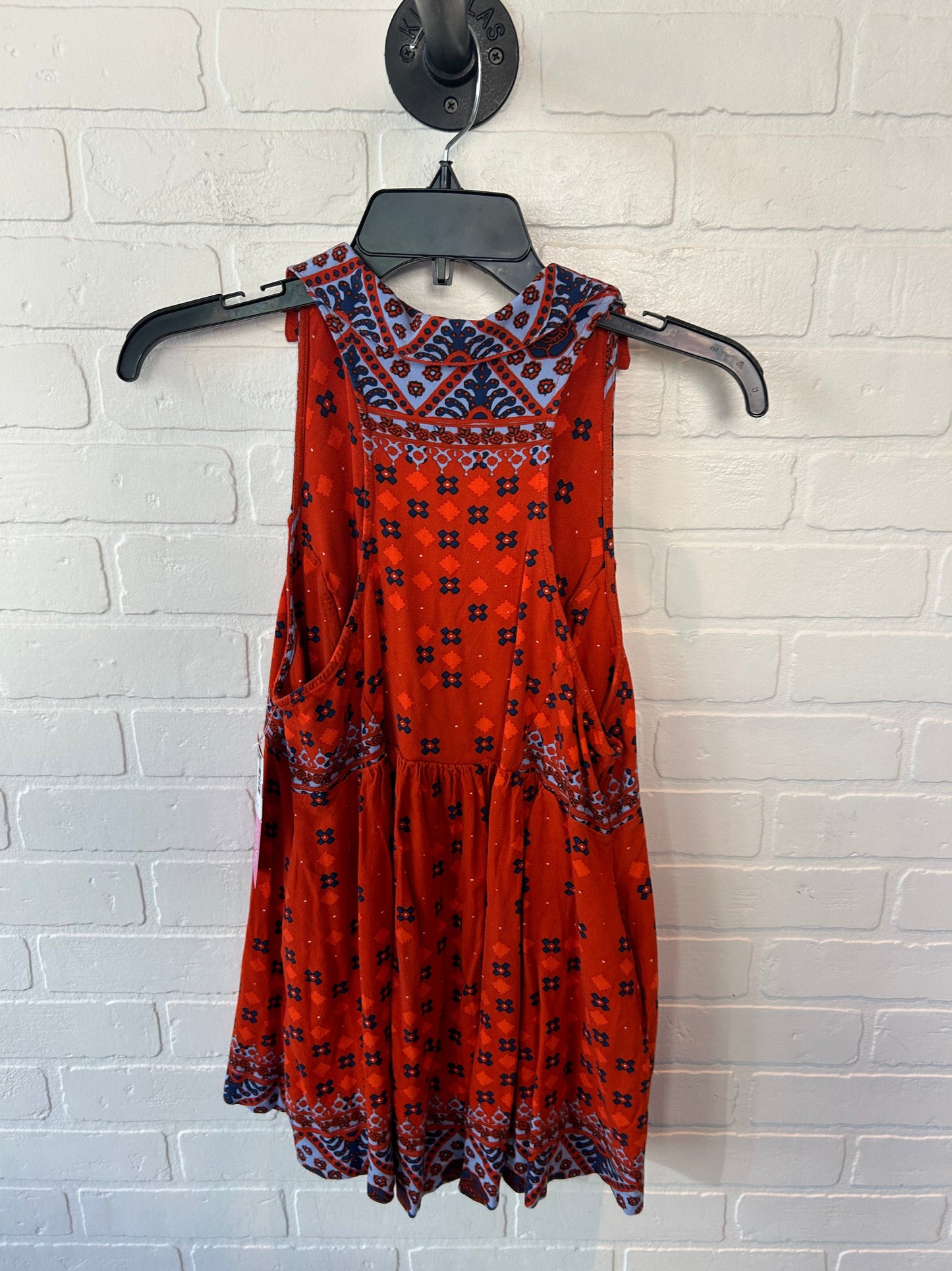 Top Sleeveless By Free People In Orange, Size: S