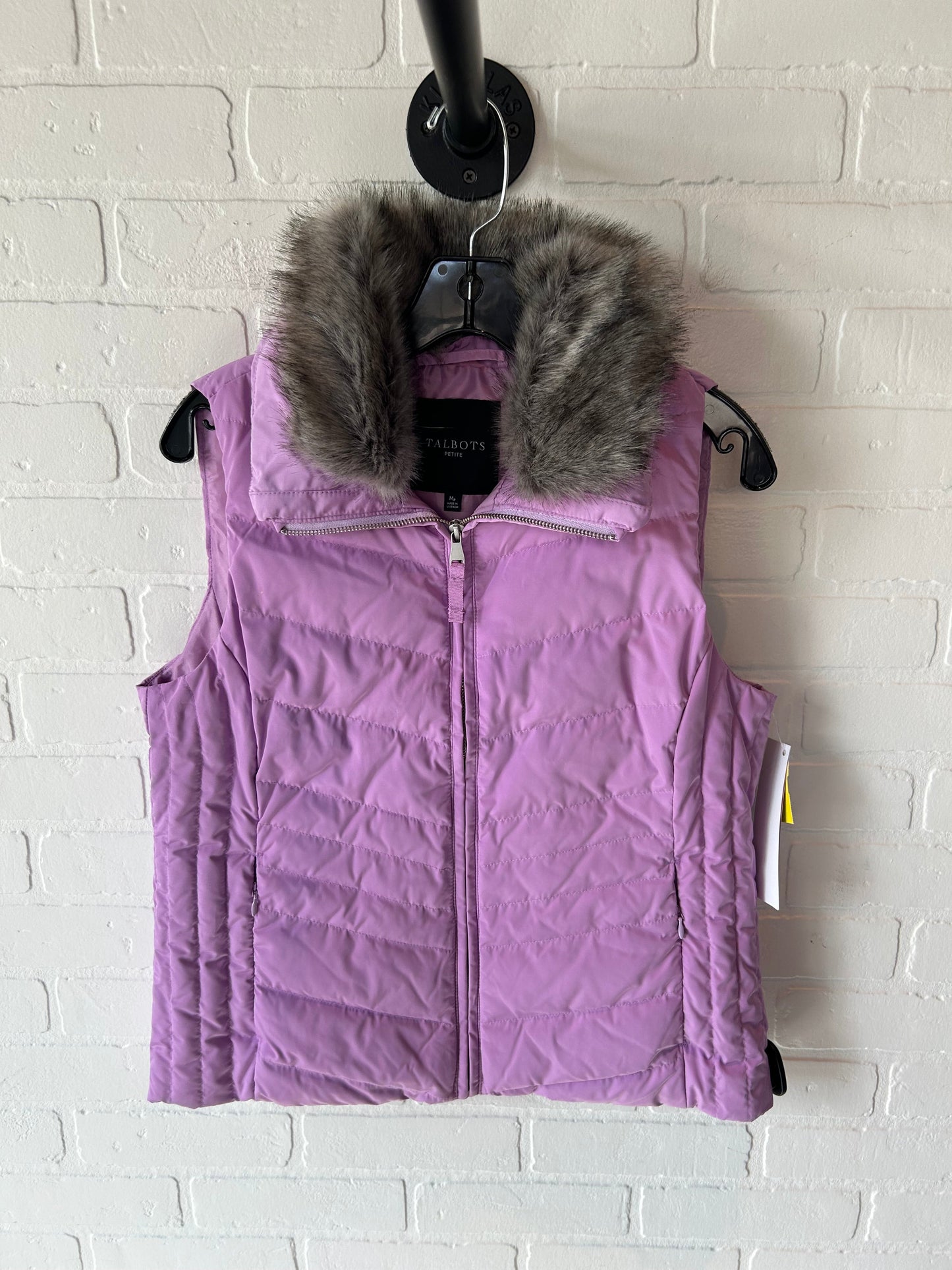 Vest Puffer & Quilted By Talbots In Purple, Size: Mp